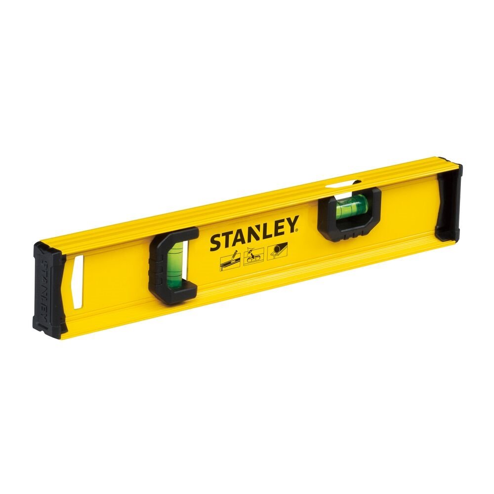 NIVEL STANLEY STANDARD EM ALUMINIO 12 POLEGADAS