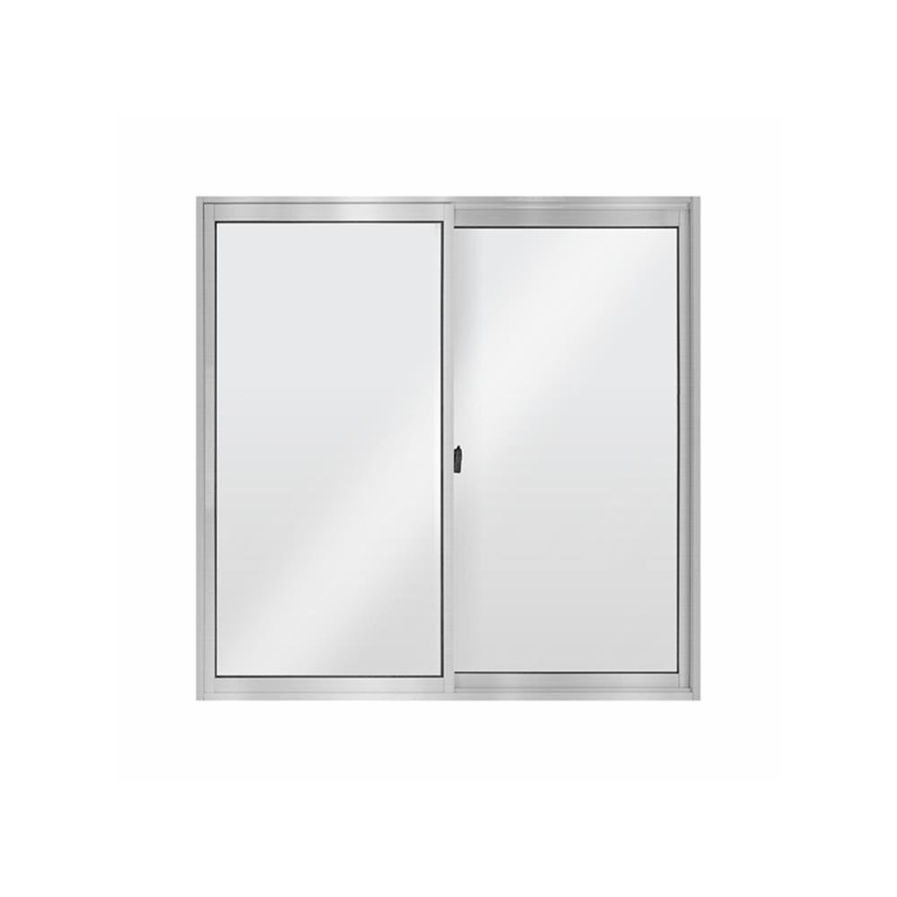 Janela Aluminio 2 Folhas Vidro Liso 1,0Ax1,0 Aluvid