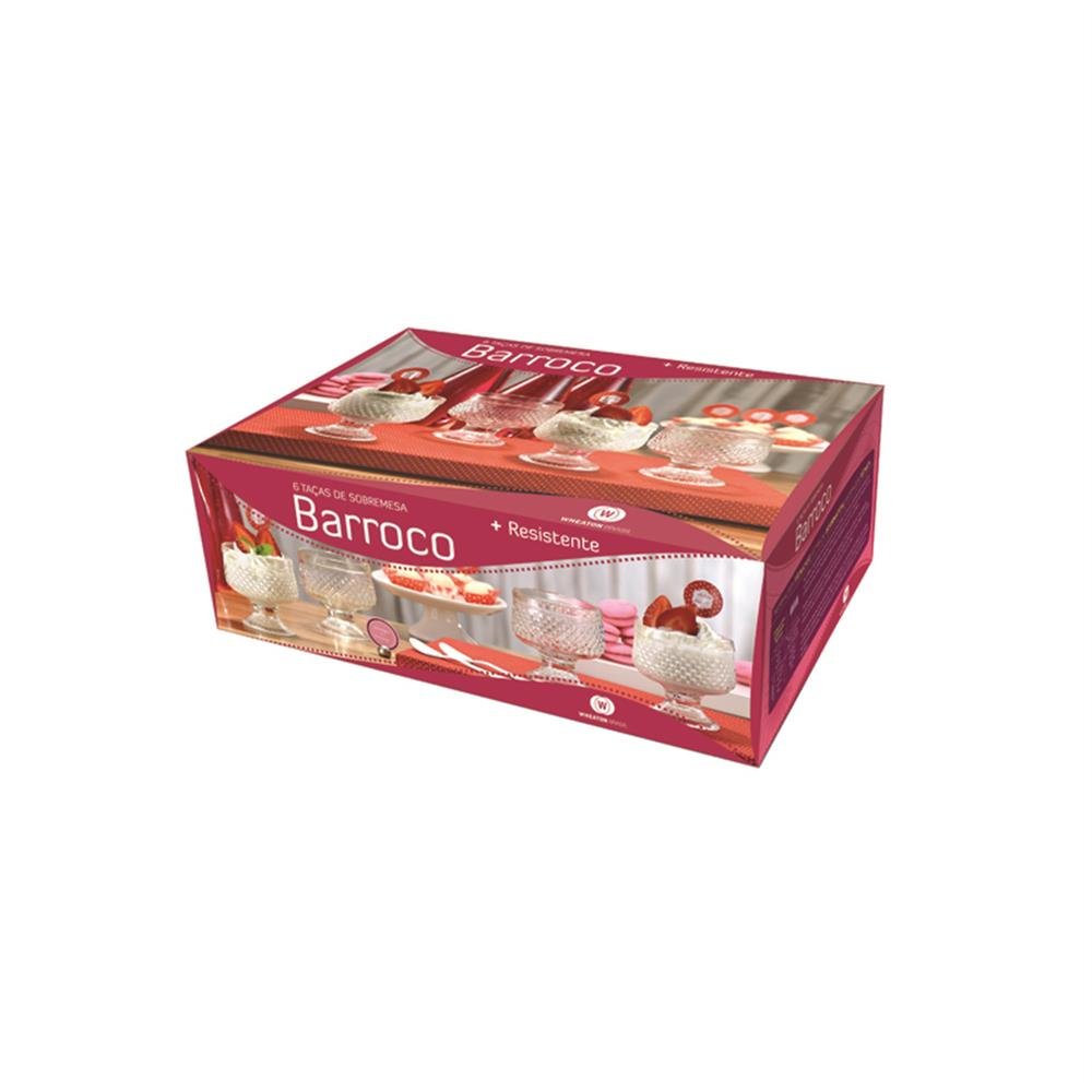 Taça Sobremesa 282Ml Vidro Barroco Wheaton 4X6