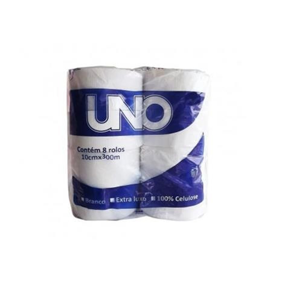Papel Higienico 300 Metros Com 8 Rolos Uno