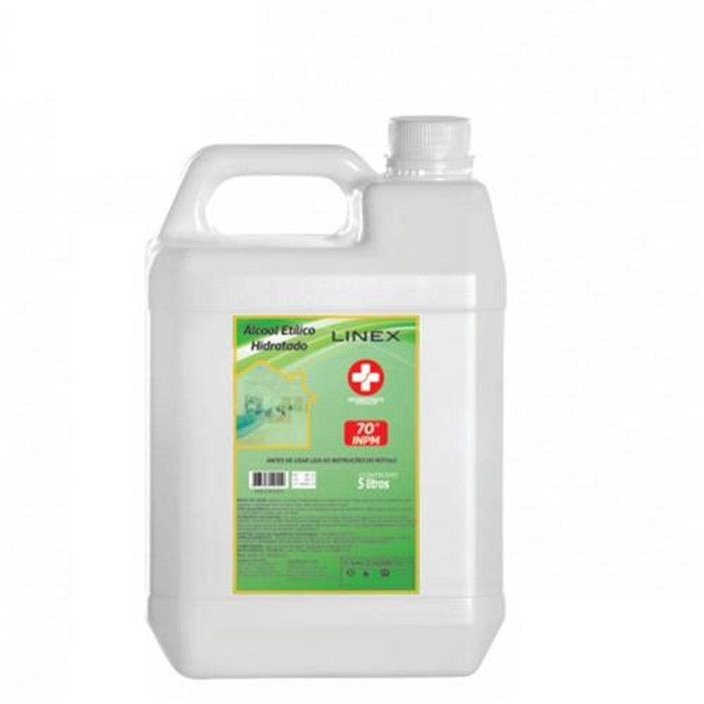 Alcool Liquido 70% 5L Linex.