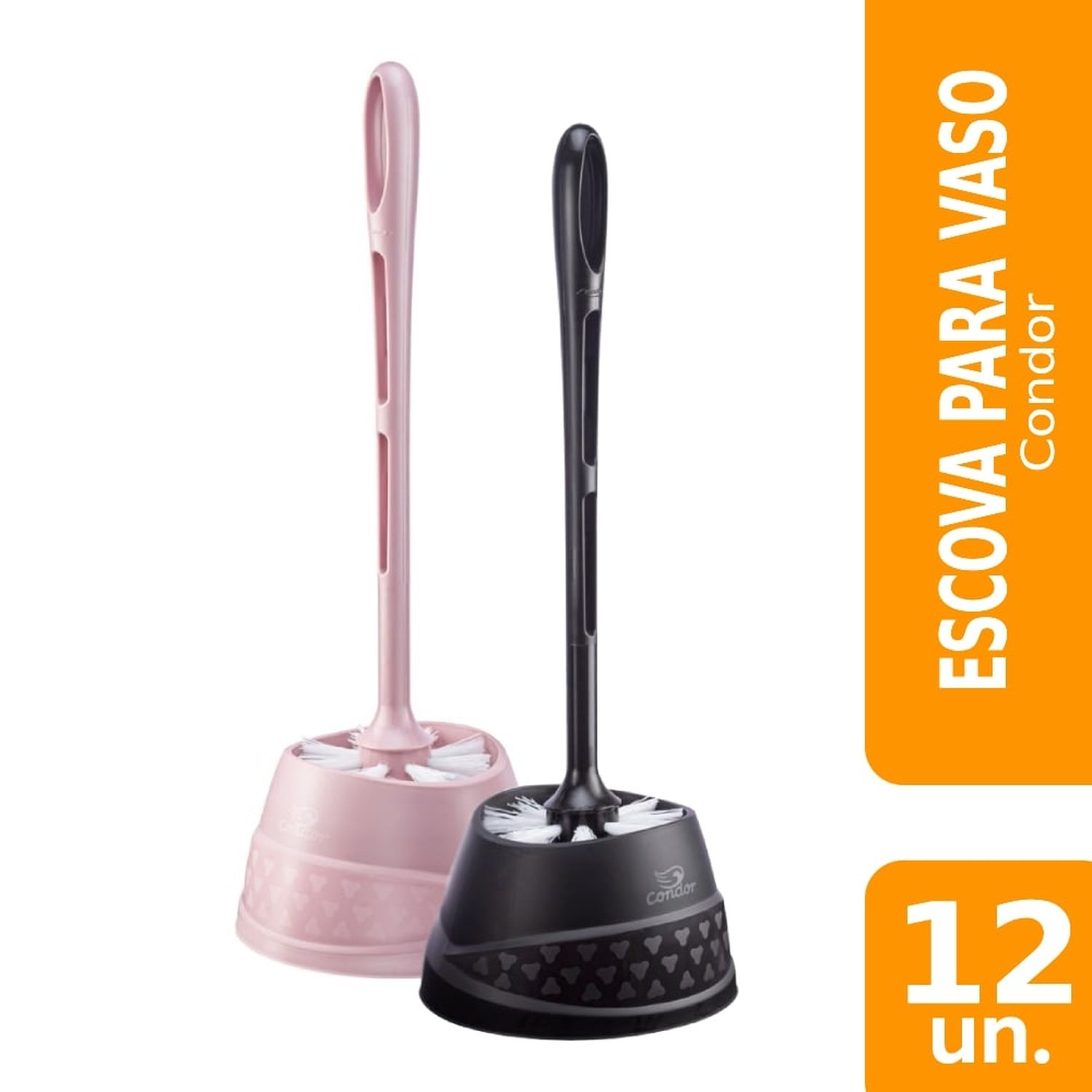 Escova Sanitária com Pote Condor - Embalagem com 12 Unidades