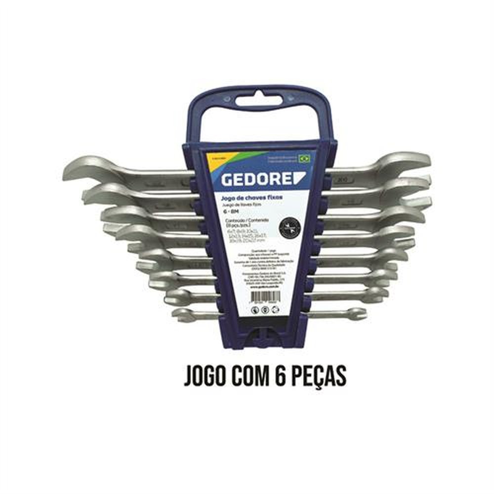 Chave Boca 06A17mm 6Pcs Gedore