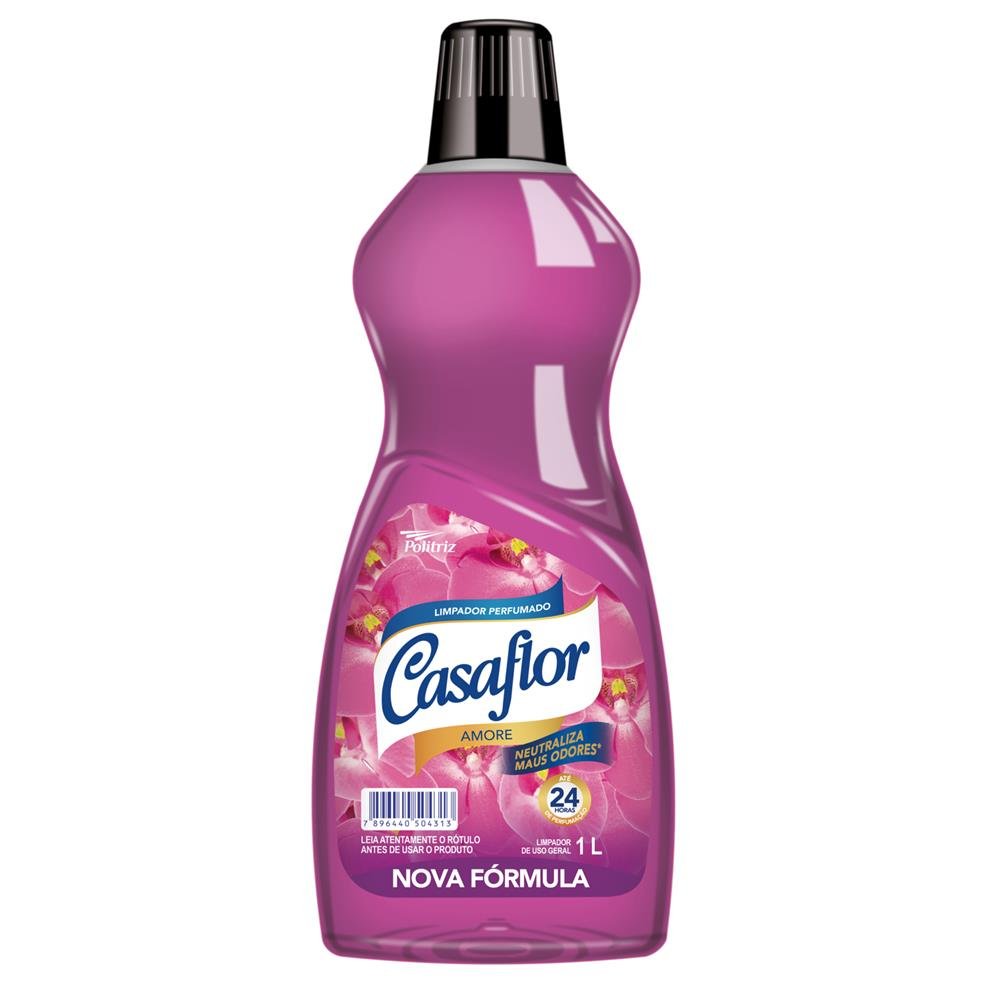 Limpador Perfumado Amore 12 X 1L - Casaflor