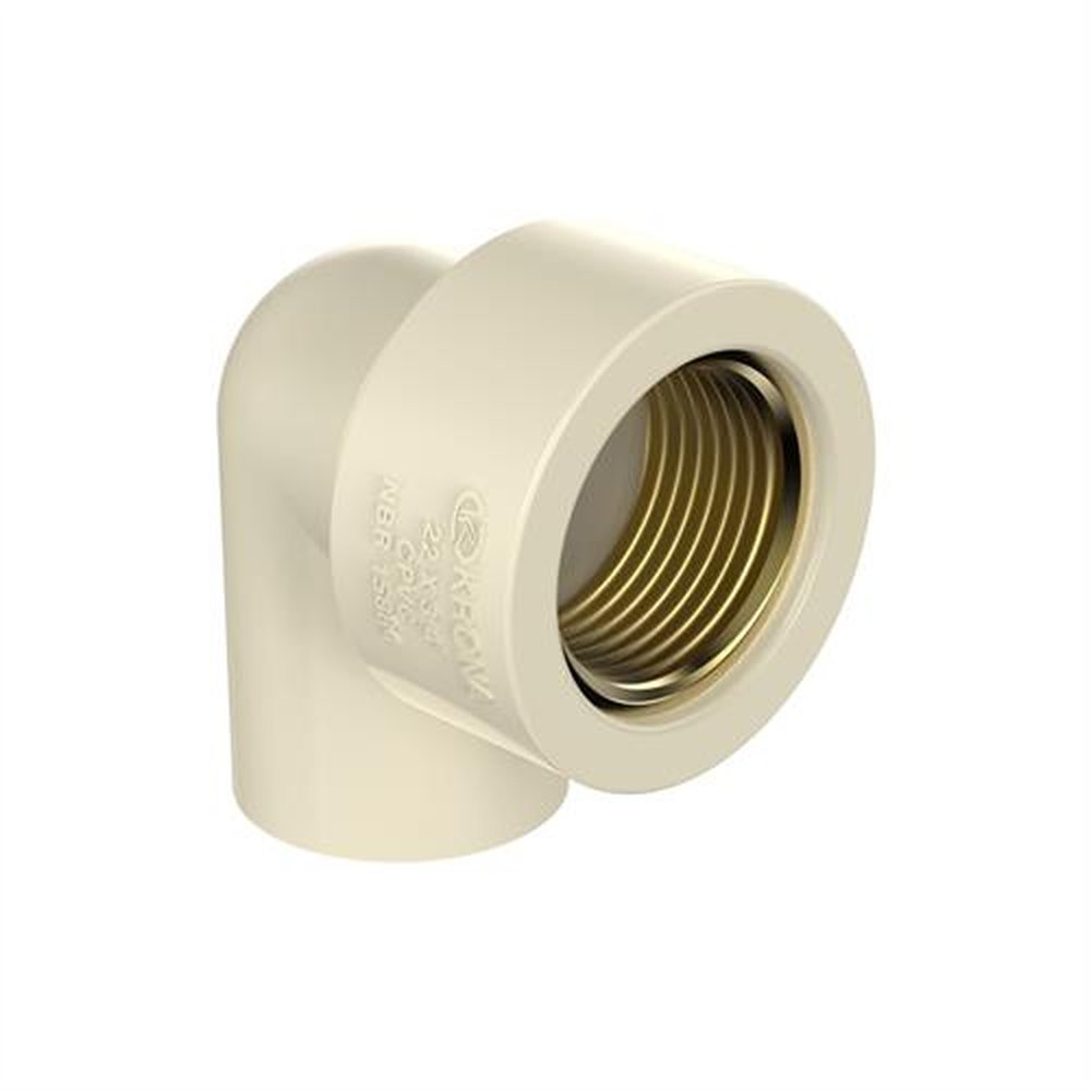 Joelho 90 Soldável/Roscáve Cpvc RF22mm x 3/4 com 10 Peças Krona