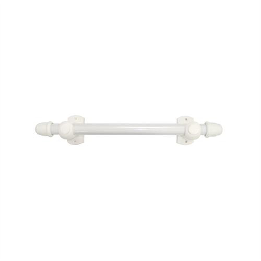 Varão Cortina 19Mmx2m Branco Garra C5