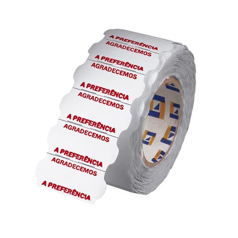 Etiqueta Open C8 Branca Agradecemos a Preferência - Etitec Soluções