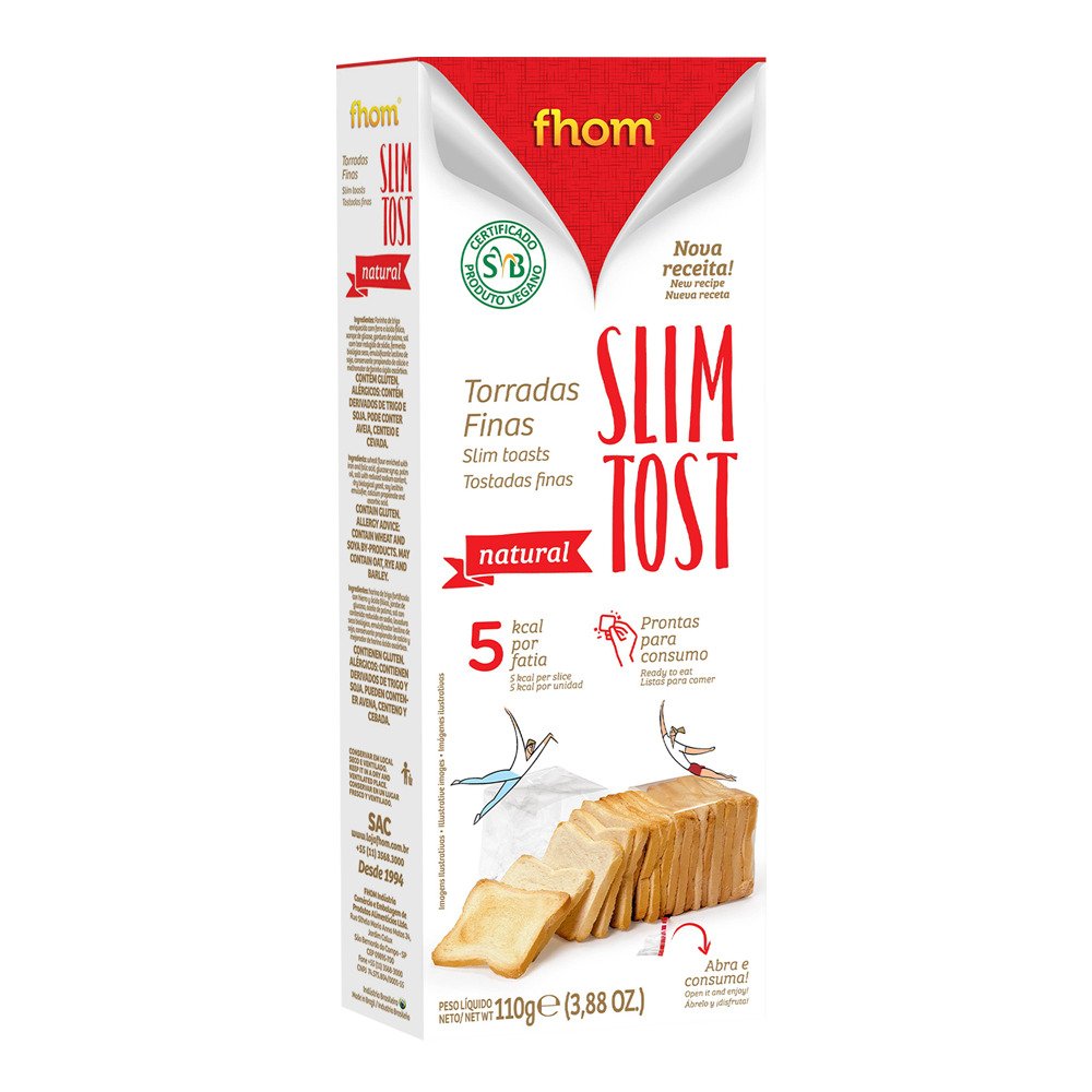 Torrada Slim Tost Natural 110g