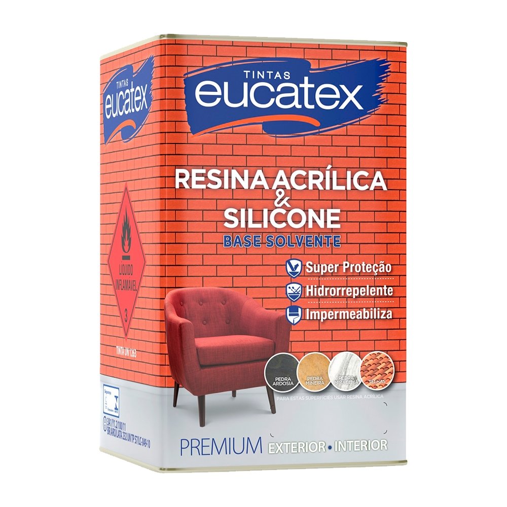 RESINA ACRILICA E SILICONE EUCATEX BASE SOLVENTE 18L