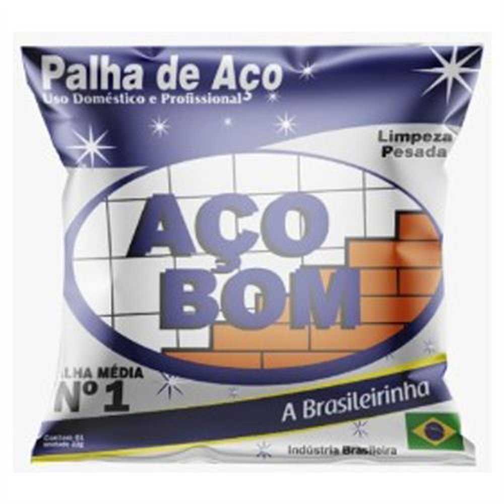 Palha Aço 1 Açobom 8Pcx20unx22g