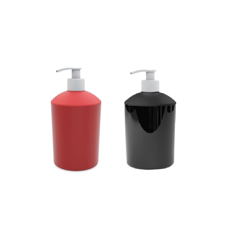 Porta Sabonete Liquido Plastico 500Ml Preto C6