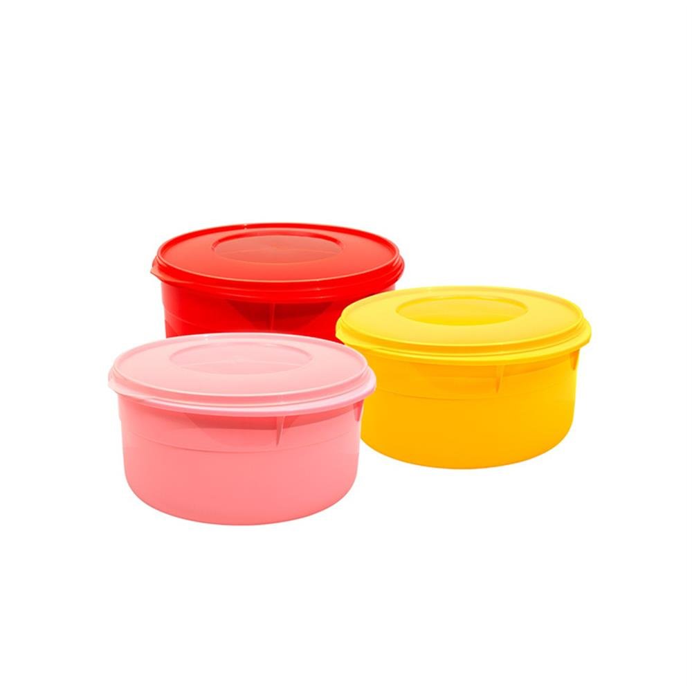 Bacia Plastica Redonda 10L C/Tampa Sortido Dup C6