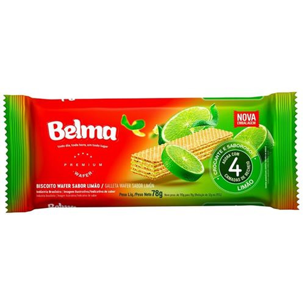 Wafer Belma Limão 78g