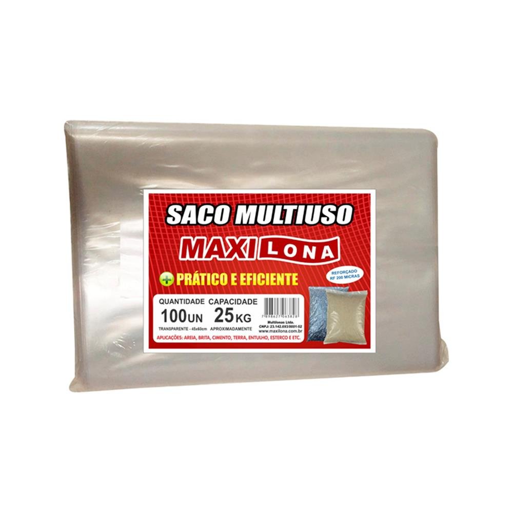 Saco P/Entulho/Areia 45X60 Maxilona C100