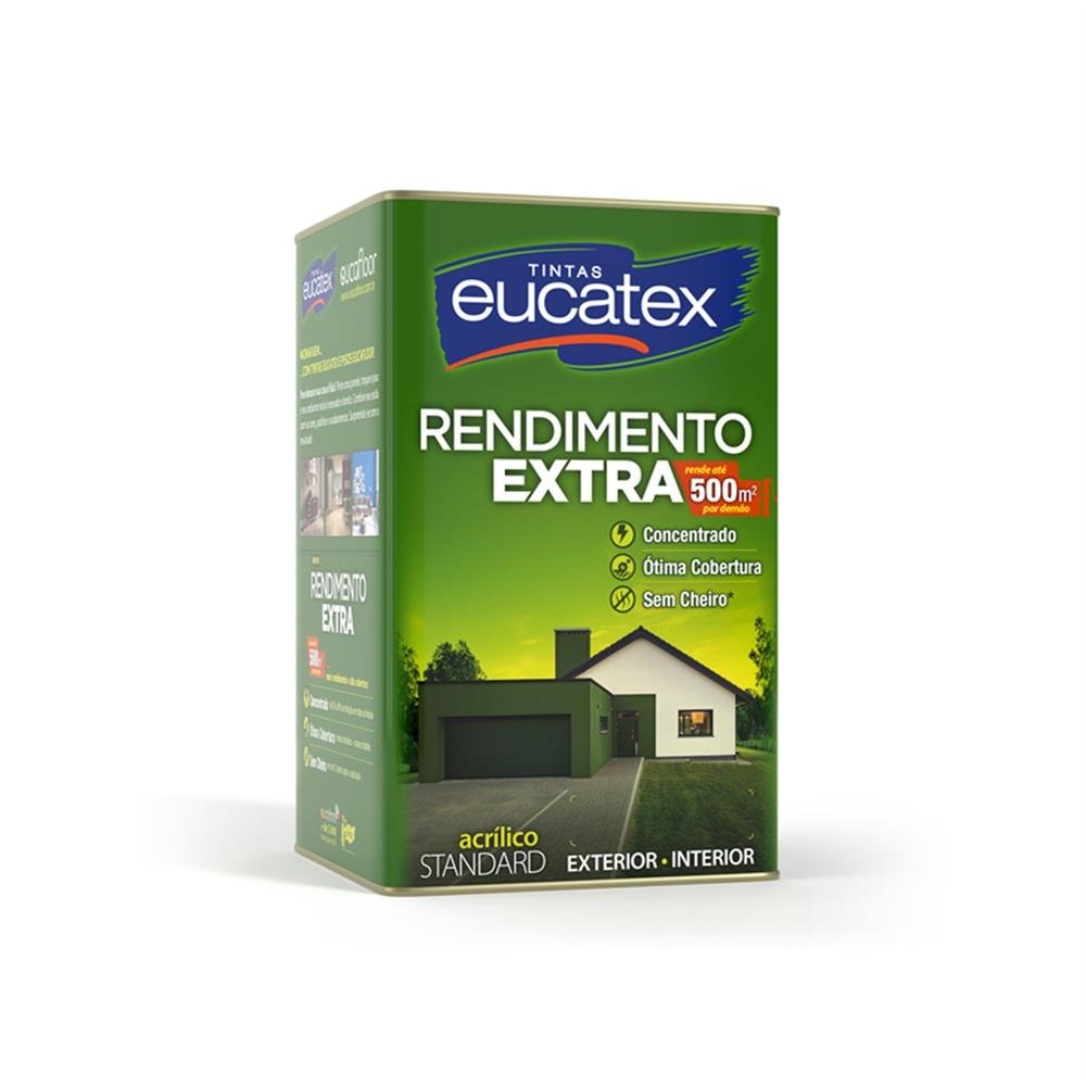 Tinta Acrilica Eucatex Exterior/Interior Perola Rendimento Extra 18L