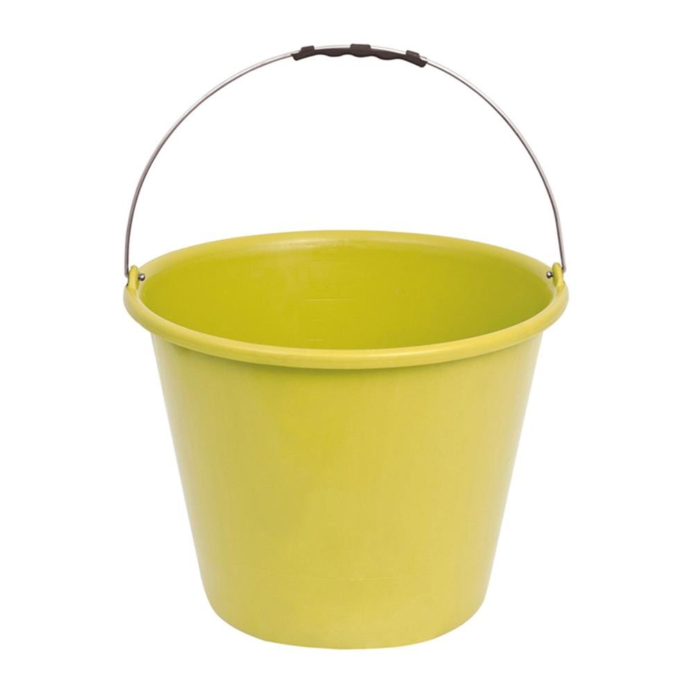 Balde Concreto Plastico 12L Amarelo Terraplast
