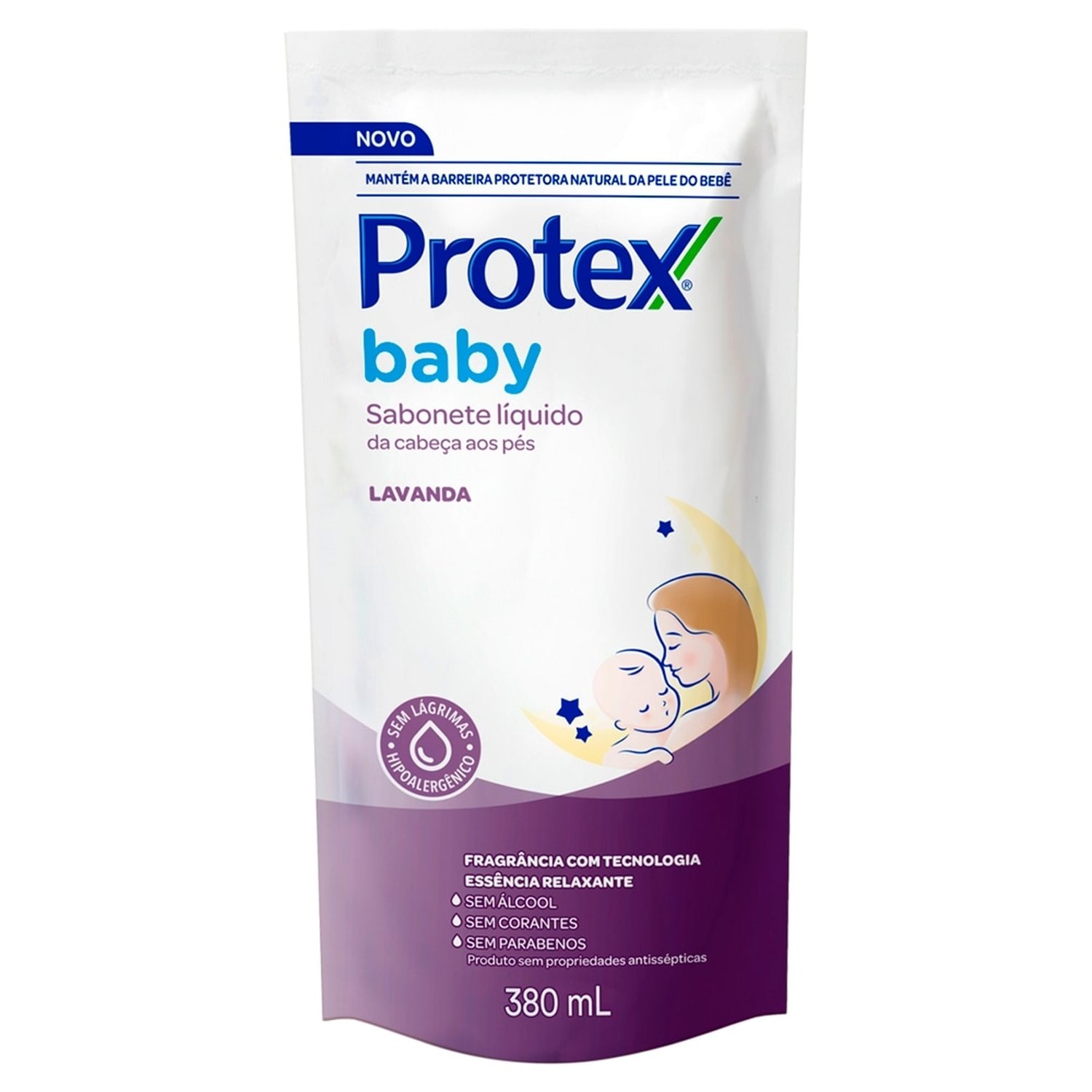 Sabonete Líquido Protex Baby - Da Cabeça aos Pés Lavanda Refil 380ml