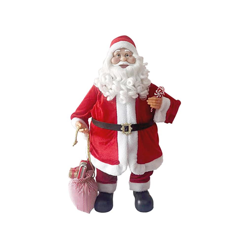 Papai Noel 80Cm Saco Presente Tradicional Vermelho Magizi