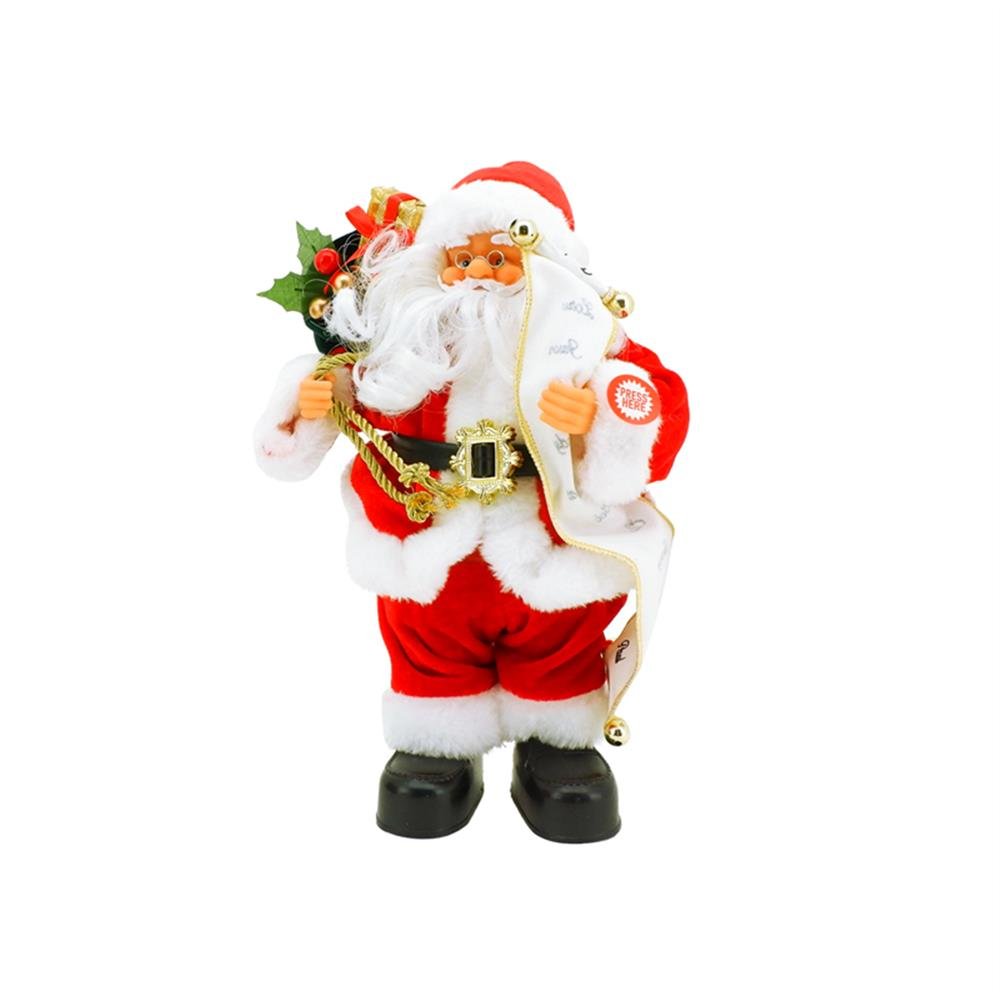 Papai Noel 30Cm Saco Presente Dança Movimento/Musica