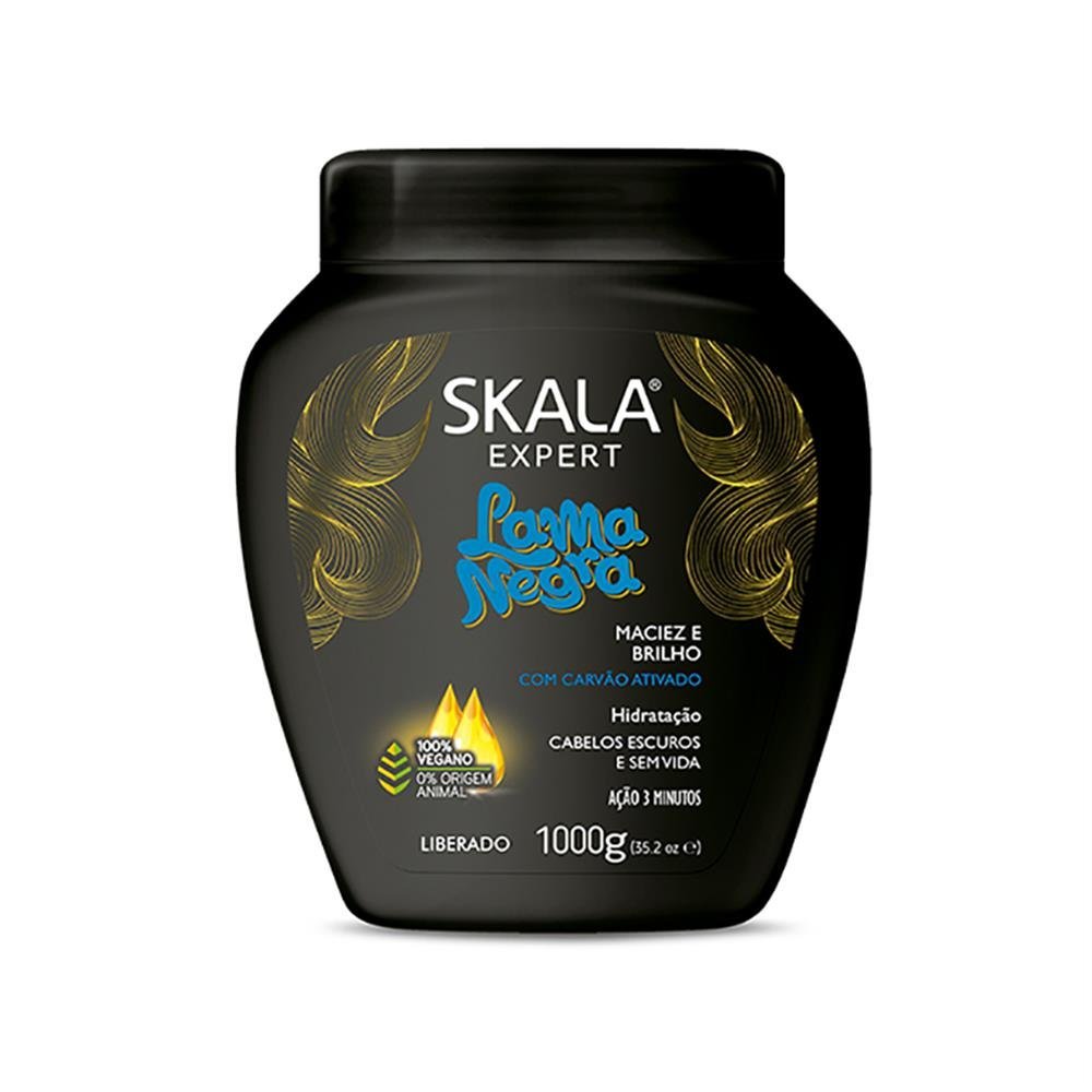 Creme De Cabelo Hidratante Skala Lama Negra 1Kg - Embalagem 6X1 Kg