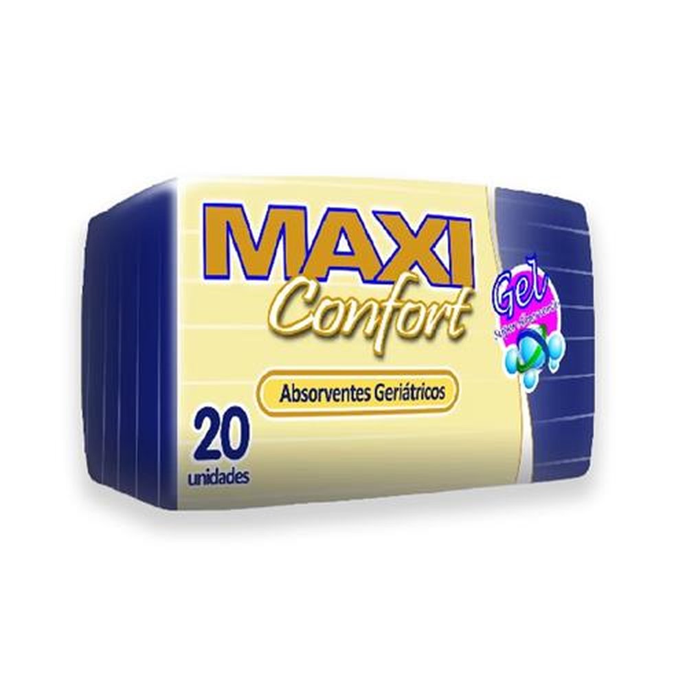 Absorvente Geriátrico Max Confort Tamanho Único Embalagem com 20 unidades
