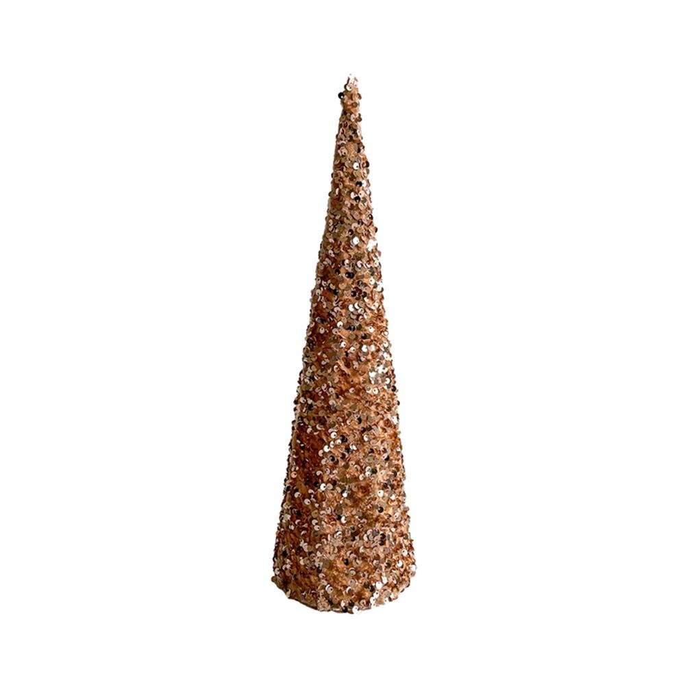Enfeite Natal Arvore Arame Cotton 12X40 Dourado