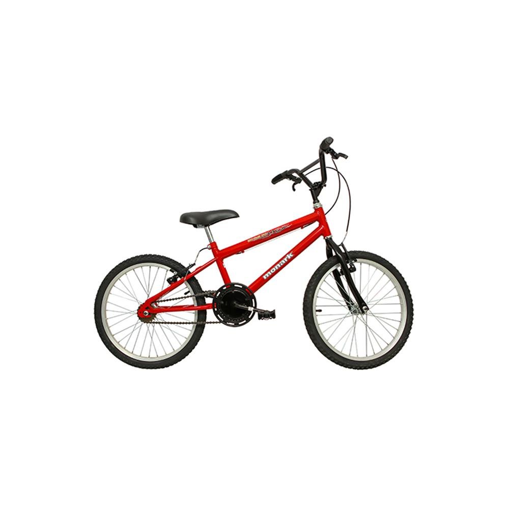 Bicicleta Aro 20 Bmx Monark Preto/Vermelho