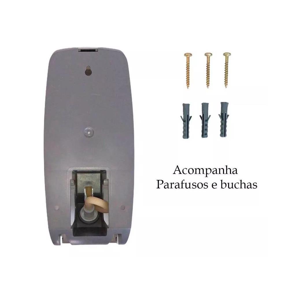 Dispenser Premisse para Sabonete Liquido e Álcool Gel com reservatório 800 ml Cor Preta