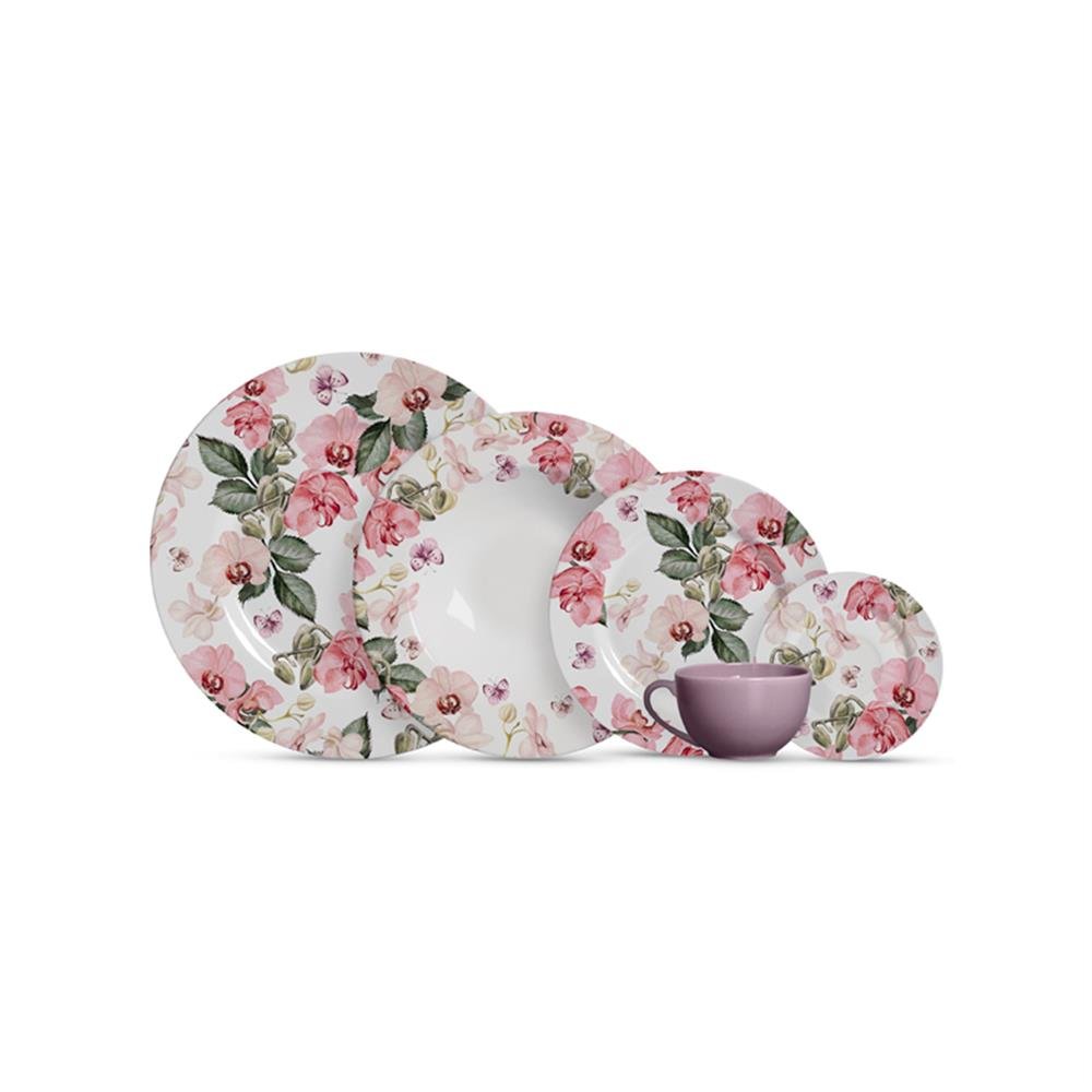 Aparelho Jantar Ceramica 20 Peças Encanto