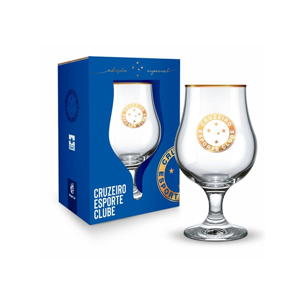 Taca Cerveja 400Ml Cruzeiro Brasfoot