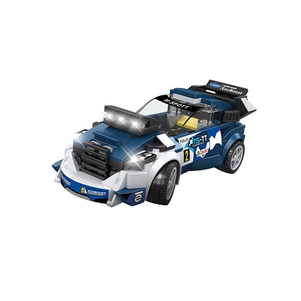 Carrinho Infantil Rally Azul/Branco 200 Peças Zip