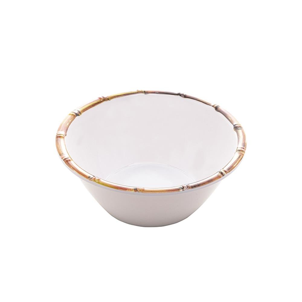 Tigela Bowl Melamine 640Ml Bambu Branco