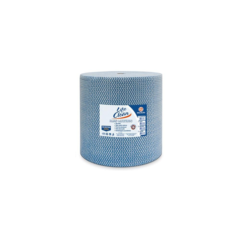 Pano Multiuso Perfurado 28X50cm Azul Lifeclean C600