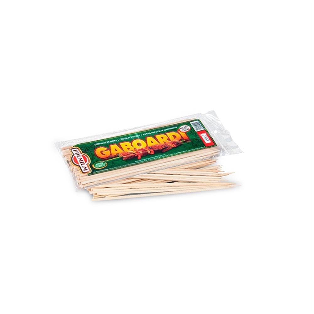 Espeto Churrasco Bambu 04Mmx25cm 10Xc50