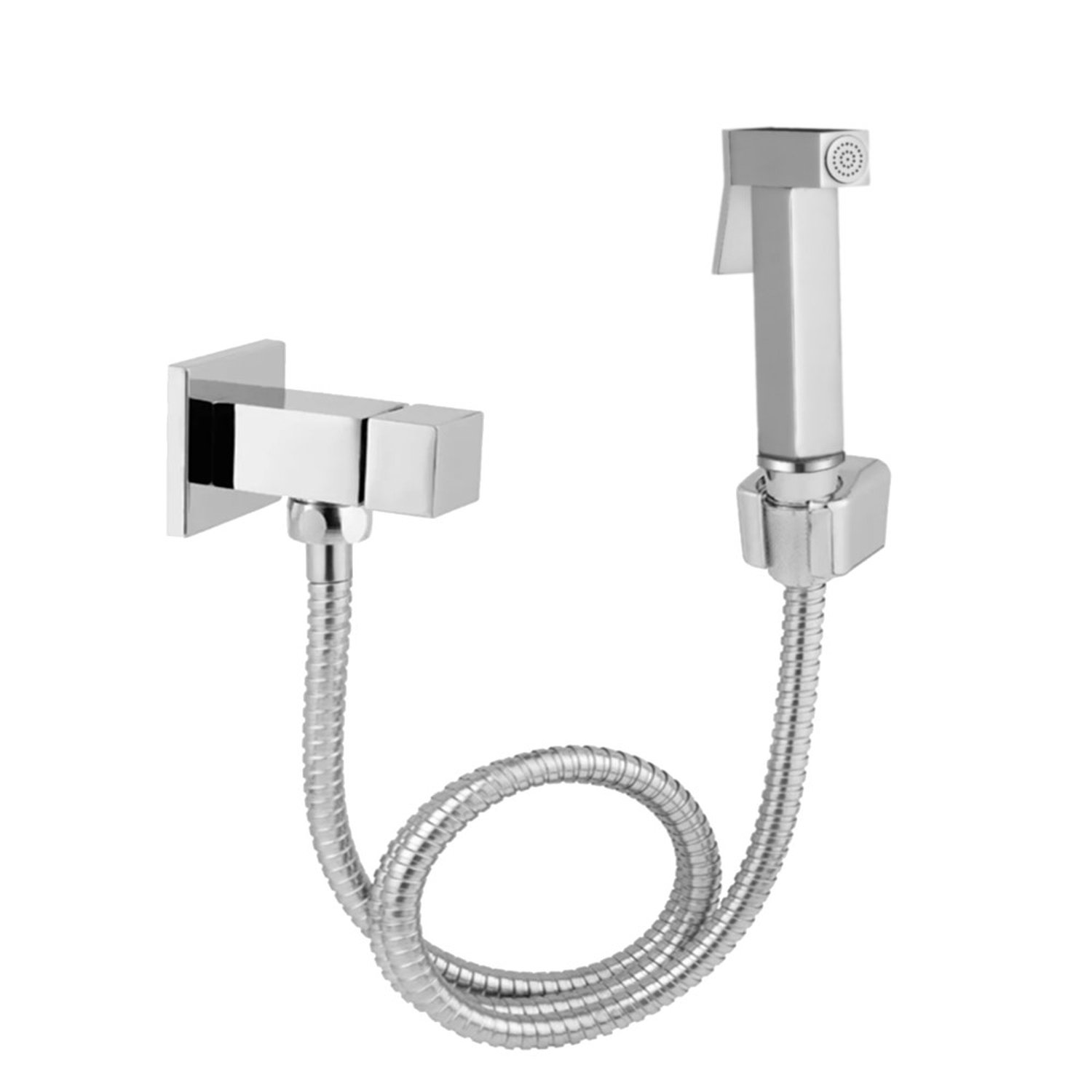 Ducha Higiênica Soft Luxo Metal Cromada 1/4 De Volta