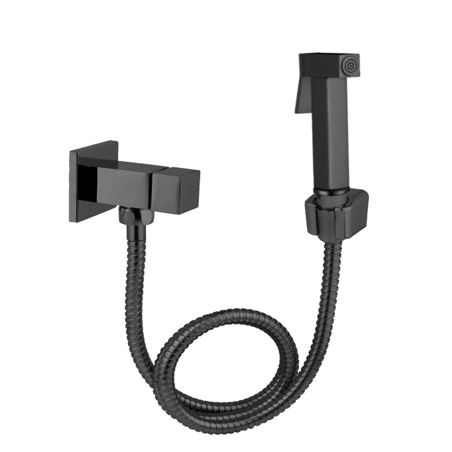 Ducha Higiênica Soft Luxo Metal Preto Fosco