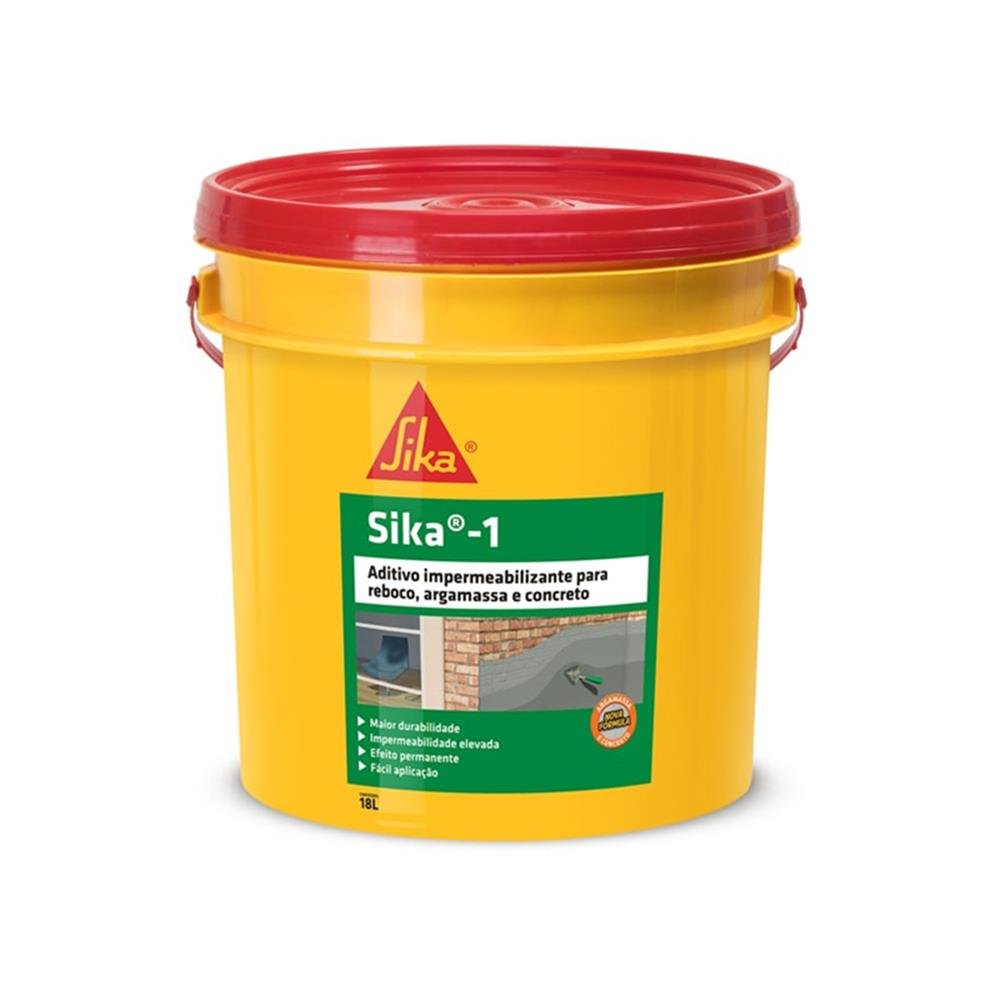Impermeabilizante Massa Contra Umidade Balde 18L Sika 1