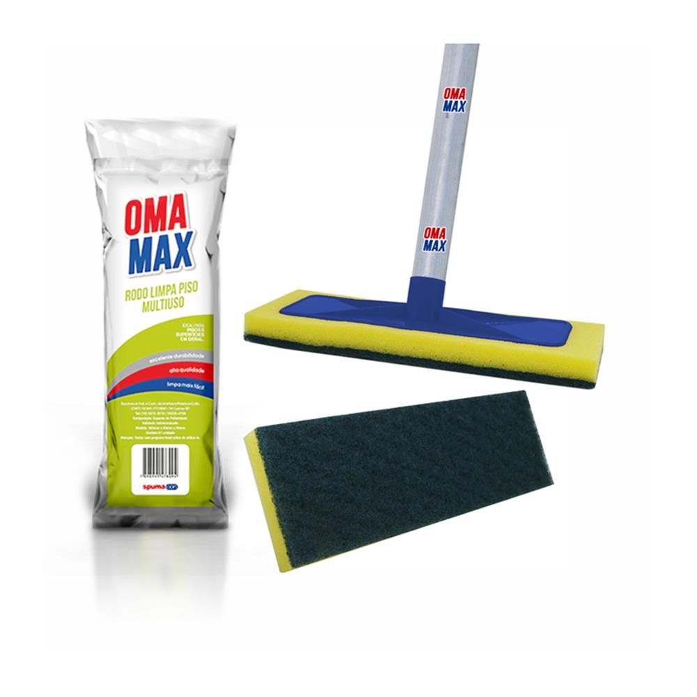 Rodo Limpa Piso Abrasivo C/Cabo Oma Max C6