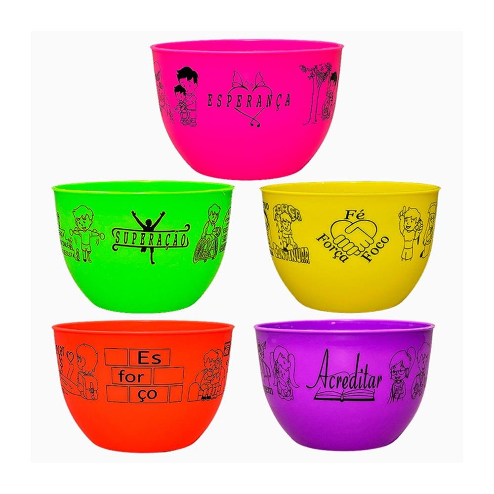 Tigela Bowl Plastico 750Ml Sortido Allegra