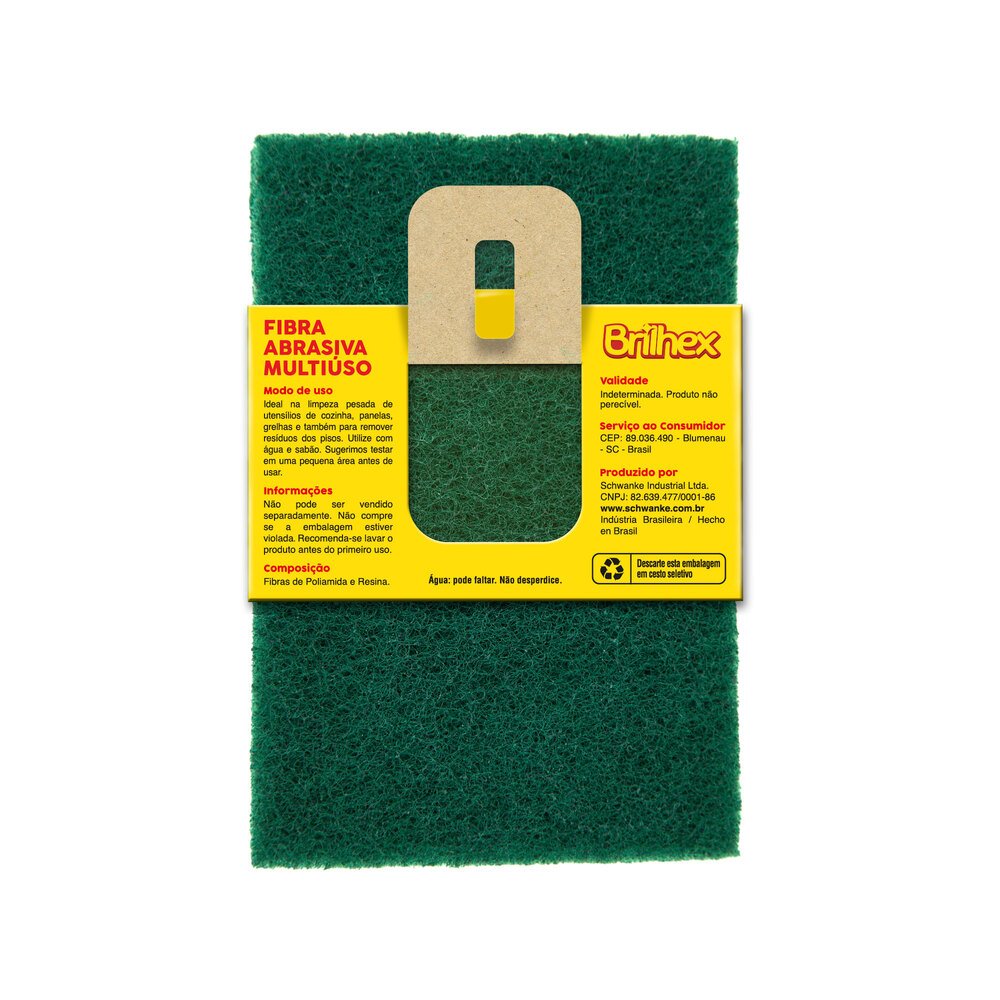 Brilhex Fibra Abrasiva Multiuso com 2