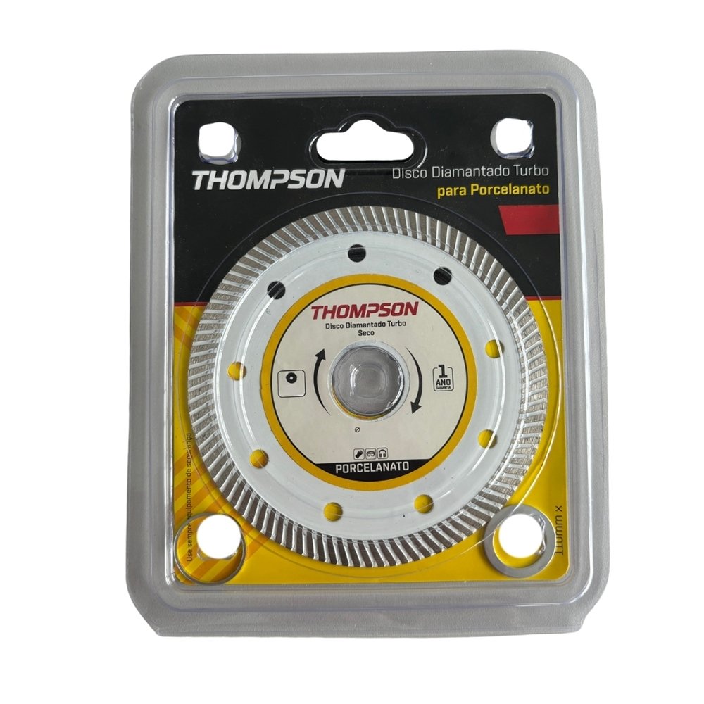 Disco Diamantado Thompson Turbo para Porcelanato - 110MMX20MM