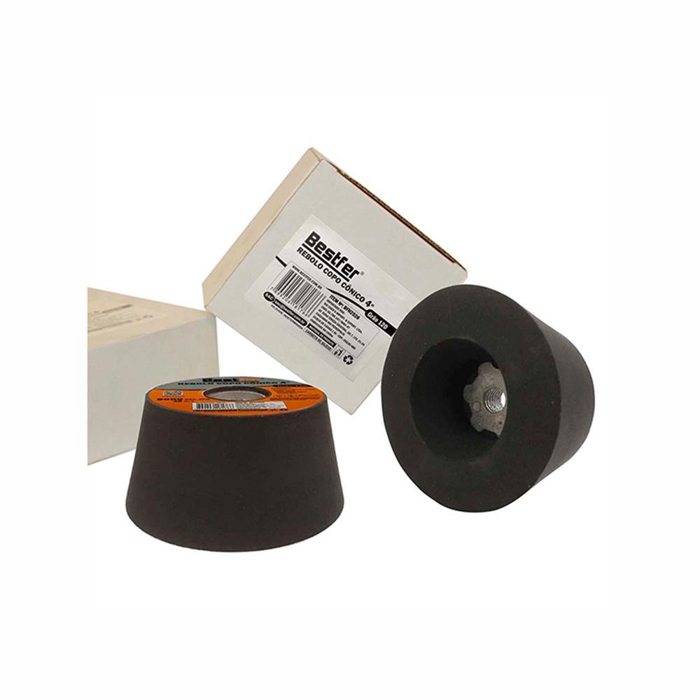 Rebolo Copo Conico 4" Grão 120