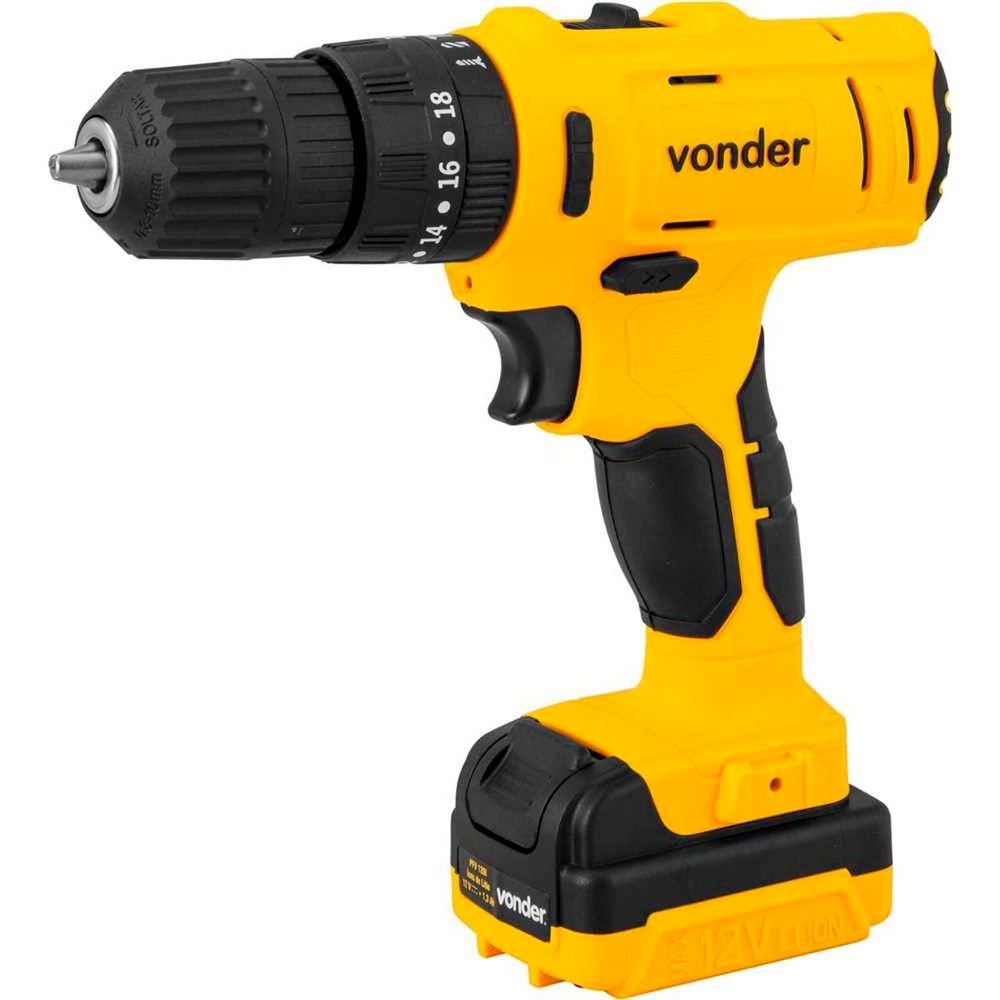 Parafusadeira/furadeira De Impacto A Bateria 12v Bivolt Pfv120i Vonder