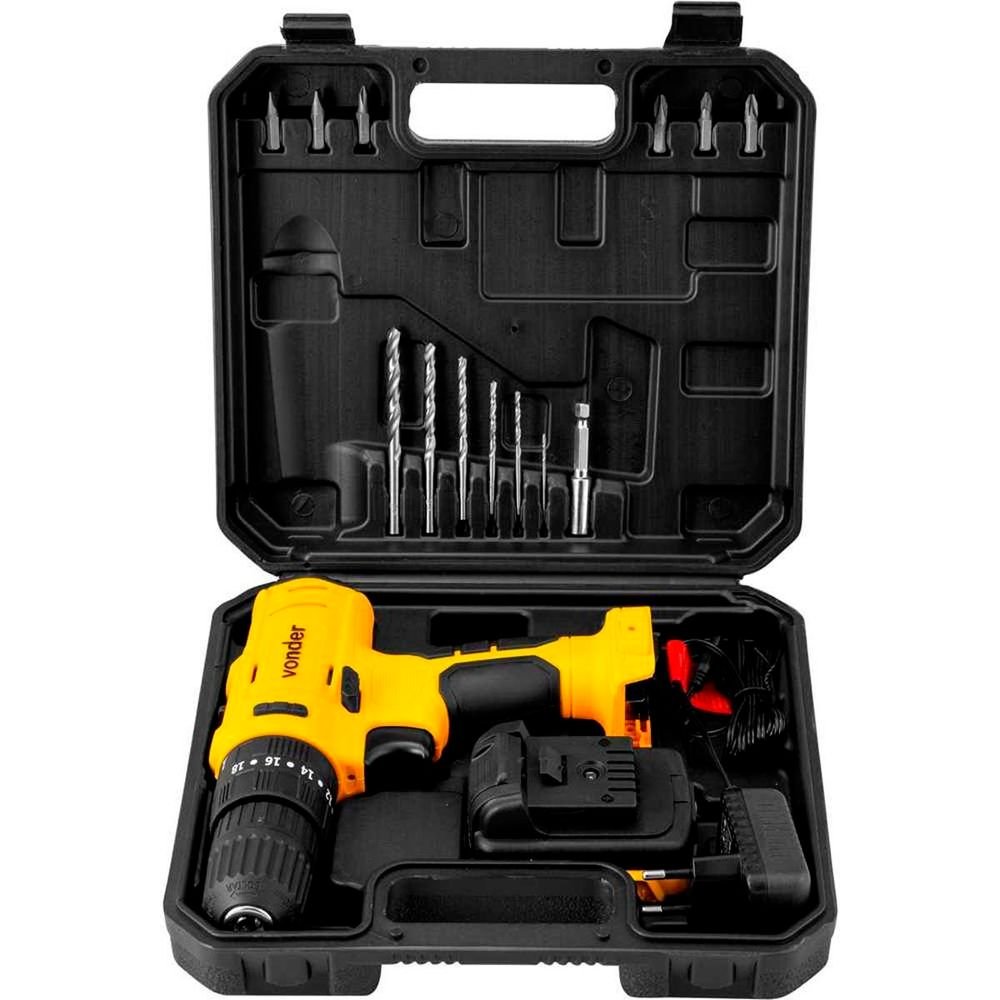 Parafusadeira/furadeira De Impacto A Bateria 12v Bivolt Pfv120i Vonder