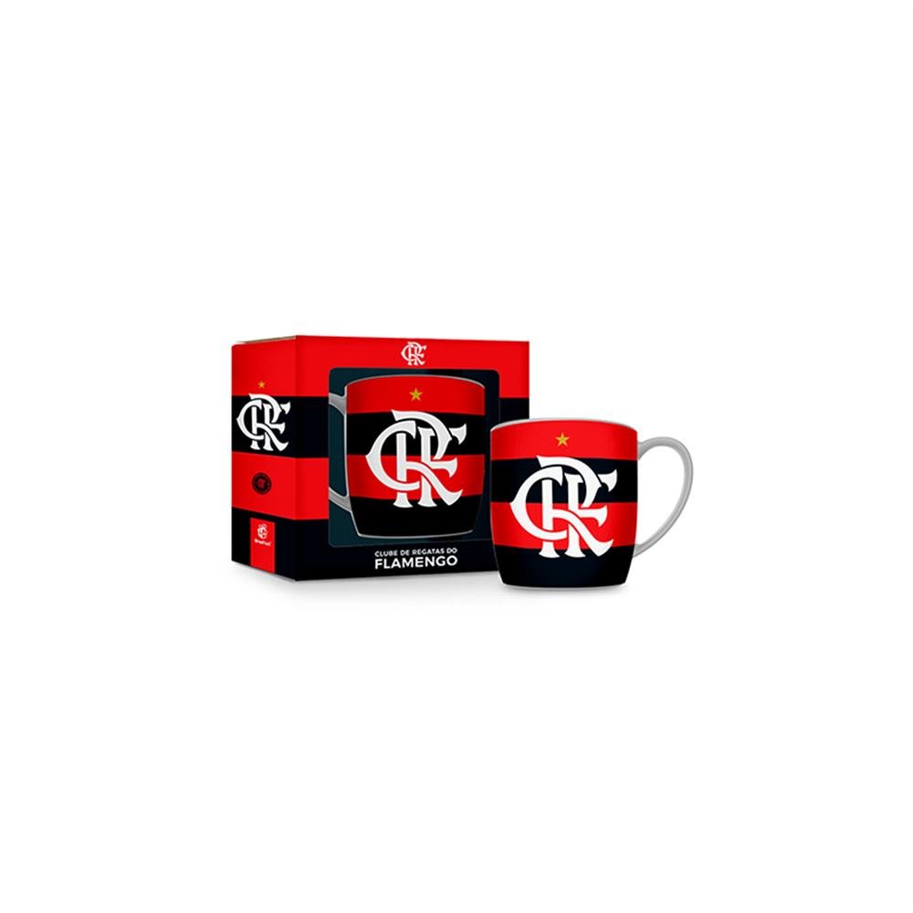 Caneca Porcelana 360Ml Flamengo Brasfoot