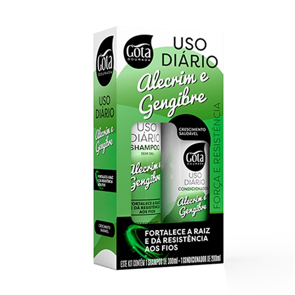 Shampoo Cabelo+ Condicionador 300Ml Alecrim Gengibre