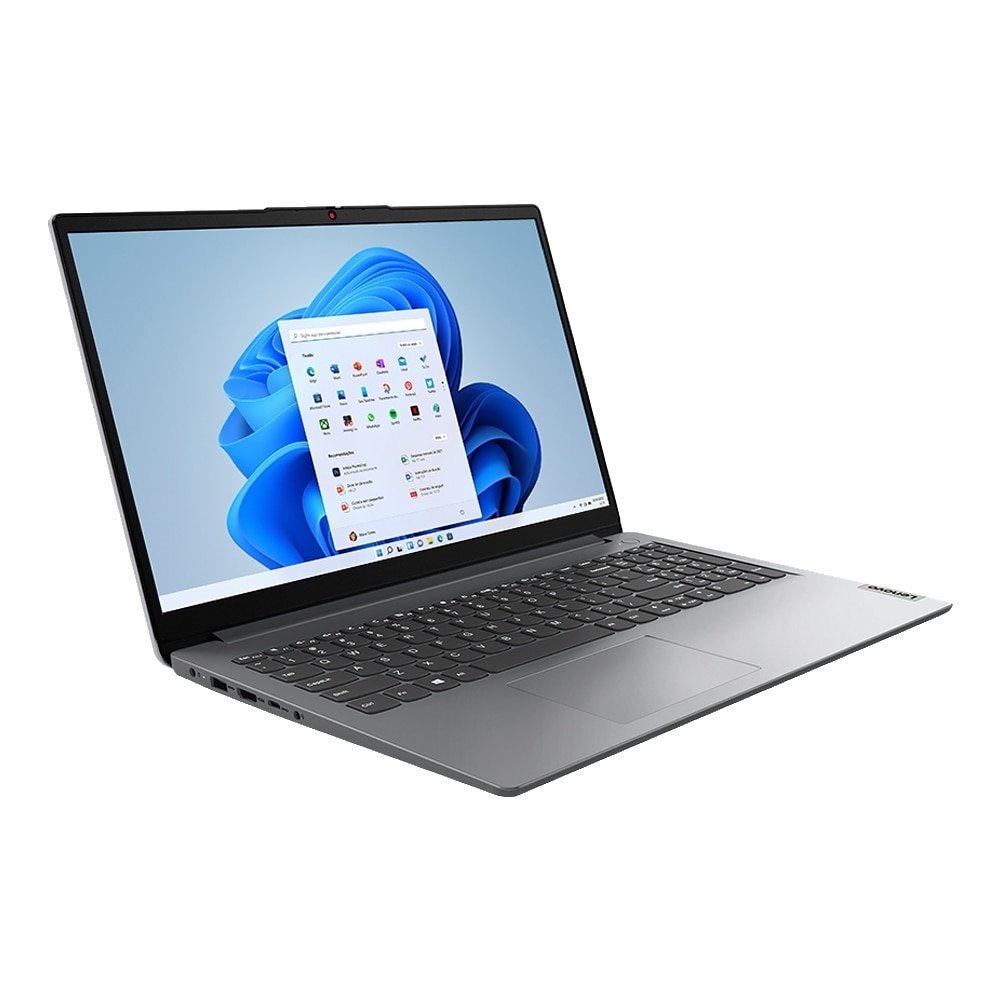 Notebook Lenovo IdeaPad 1 15IAU7 82VY000QBR - Tela de 15.6" Intel Core i5-1235U SSD 512GB 8GB Windows 11 Cinza