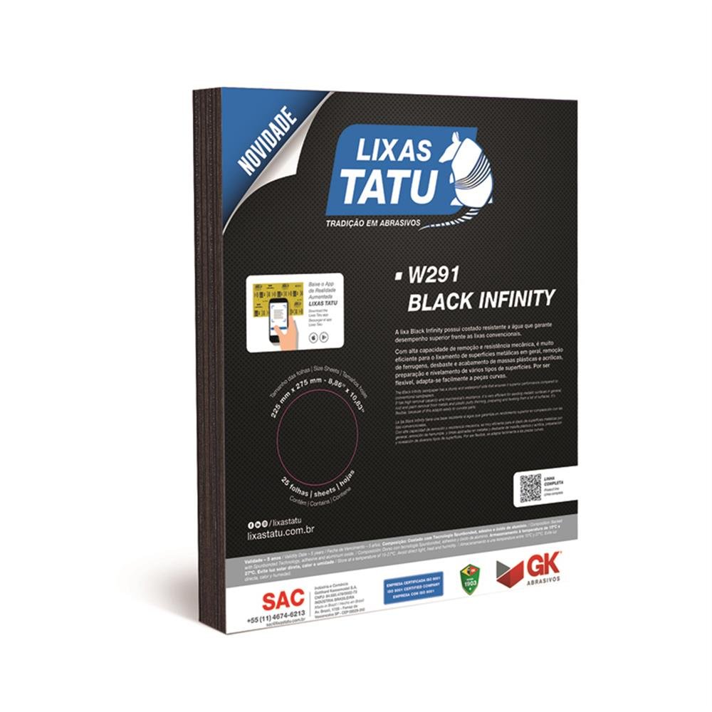 Lixa Tudo Black Infinity 040 Tatu C25