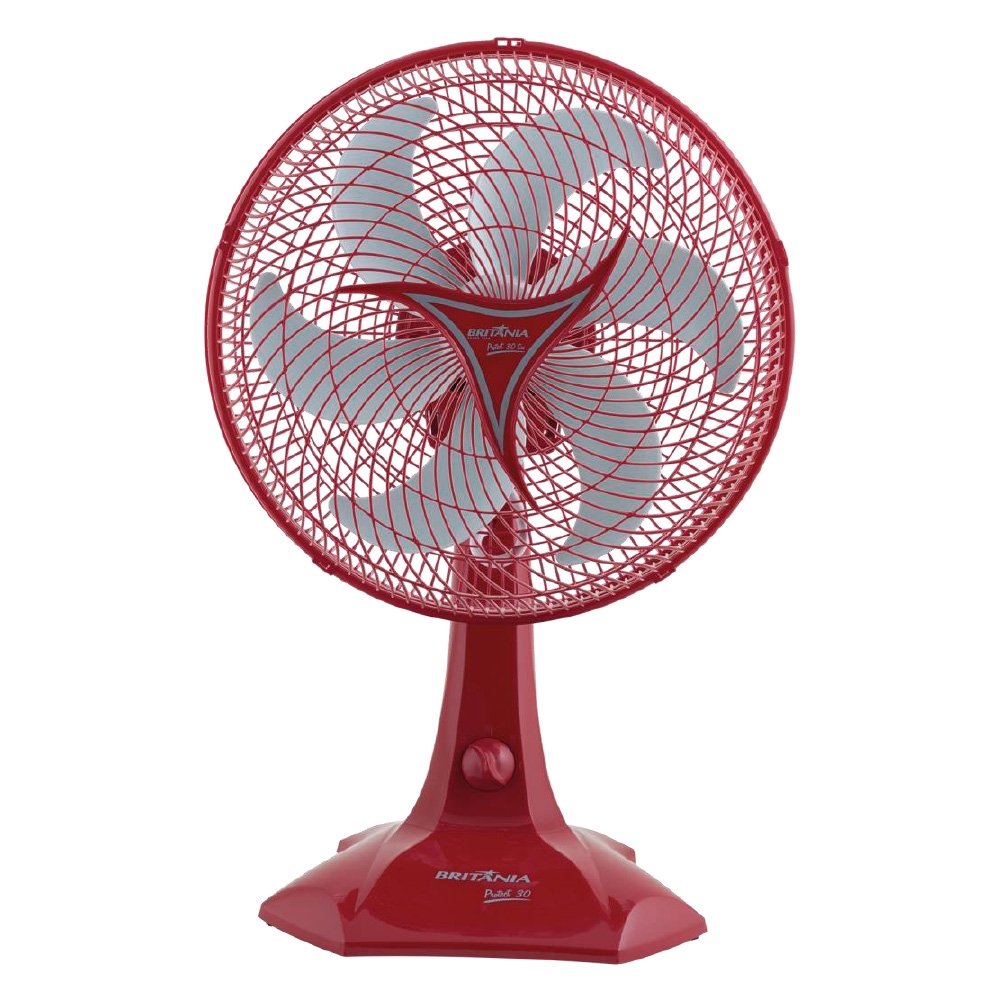 Ventilador de Mesa 30cm Britânia Protect Six, Vermelho, 110V