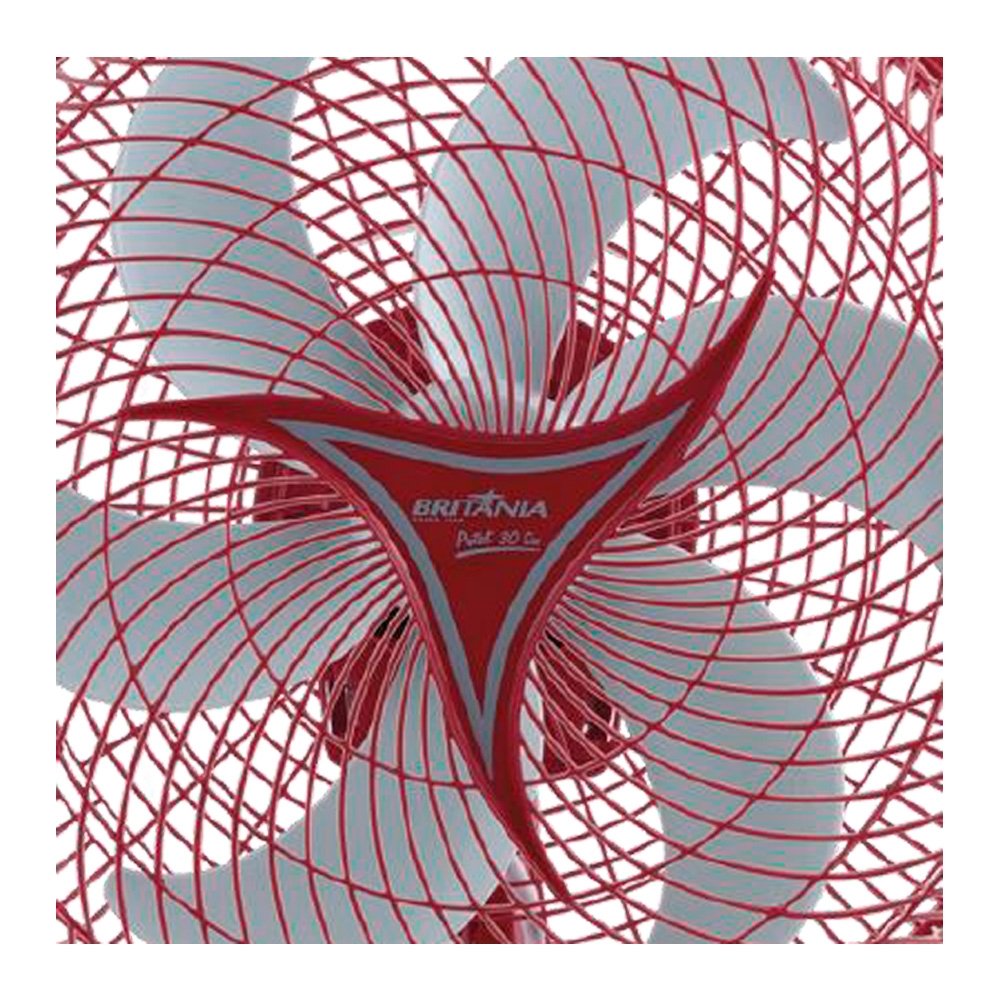 Ventilador de Mesa 30cm Britânia Protect Six, Vermelho, 110V